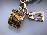 Vintage Sterling Silver & Enamel Charm Bracelet