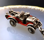 Vintage Sterling Silver & Enamel Charm Bracelet