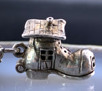 Vintage Sterling Silver & Enamel Charm Bracelet