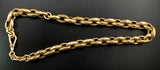 Antique 9K Gold Faceted Cable Chain