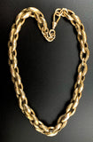Antique 9K Gold Faceted Cable Chain