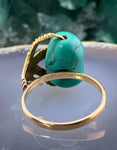 Estate 14K & Turquoise Claw Ring