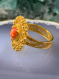 Antique 14K & Coral Ring