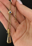 Antique 15K & Enamel Watch Chain Fob