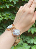 Antique 14K Carved Shell Mythological Cameo Bracelet