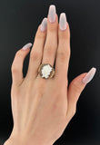 Antique 15K, 14K & Carved Shell Cameo Minerva Conversion Ring