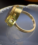 18K, 14K & Hardstone Ancient Intaglio Conversion Ring