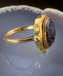 18K, 14K & Ancient Garnet Intaglio Conversion Ring