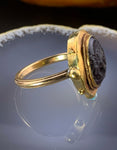 18K, 14K & Ancient Garnet Intaglio Conversion Ring