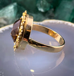 Antique 14K, 12K & Citrine Daisy Conversion Ring