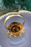 Antique 14K, 12K & Citrine Daisy Conversion Ring