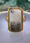 Estate 14K & Dendritic Agate Ring