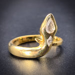 SOLD Vintage 18K & Diamond Snake Ring