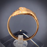 SOLD Vintage 9K & Diamond Snake Ring