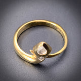 SOLD Vintage 18K & Diamond Snake Ring