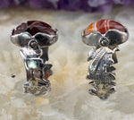 Koven Kreation Egyptian Revival Sterling Silver & Semi Precious Stone Scarab Flip Ring