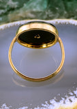 Estate 14K & Onyx Fleur de Lis Conversion Ring