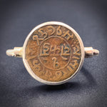SOLD Antique Silver & Ancient Coin Flip Ring