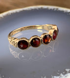 Antique 10K & Garnet Ring