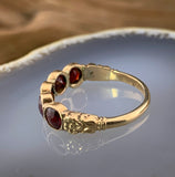Antique 10K & Garnet Ring