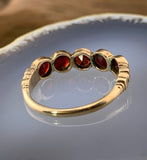 Antique 10K & Garnet Ring