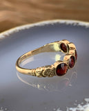 Antique 10K & Garnet Ring