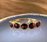 Antique 10K & Garnet Ring