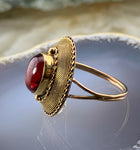 Antique 14K, 9K & Garnet Conversion Ring