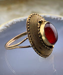 Antique 14K, 9K & Garnet Conversion Ring