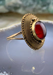 Antique 14K, 9K & Garnet Conversion Ring