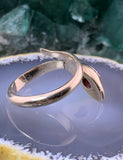 Vintage French 9K & Garnet Snake Ring