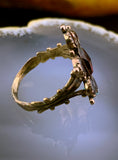SOLD Antique 14K & Garnet Conversion Ring