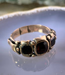 Antique Georgian 12K & Garnet Ring