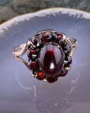 Estate 10K & Garnet Ring