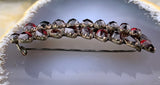 Antique Bohemian Garnet Brooch in Garnet Gold