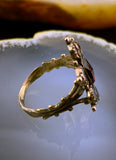 SOLD Antique 14K & Garnet Conversion Ring
