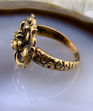 Antique 14K Chrysanthemum Conversion Ring