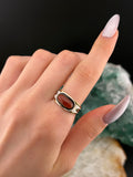 Antique 22K, Carnelian & Enamel Mourning Ring