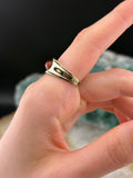 Antique 22K, Carnelian & Enamel Mourning Ring