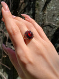 Estate 10K & Garnet Ring