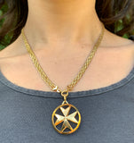 Estate 9K Maltese Cross Pendant