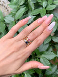 Estate 14K, Diamond & Ruby Ring