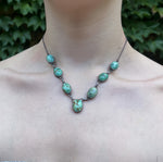 Antique Sterling Silver & Turquoise Necklace