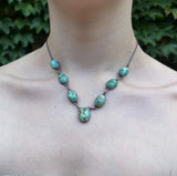 Antique Sterling Silver & Turquoise Necklace