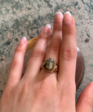 SOLD 14K & Ancient Carved Scarab Conversion Ring on Replica Shank