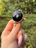 Antique French 18K, Silver, Diamond, Pearl & Agate Brooch/Pendant