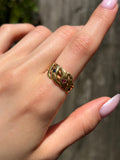 Antique French 18K, Ruby & Sapphire Double Snake Ring