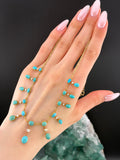 SOLD Antique 15K, Turquoise & Seed Pearl Necklace