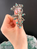 Antique Austro Hungarian Silver, Gilt & Paste Cherub Brooch