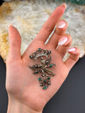 Antique Austro Hungarian Silver, Gilt & Paste Cherub Brooch